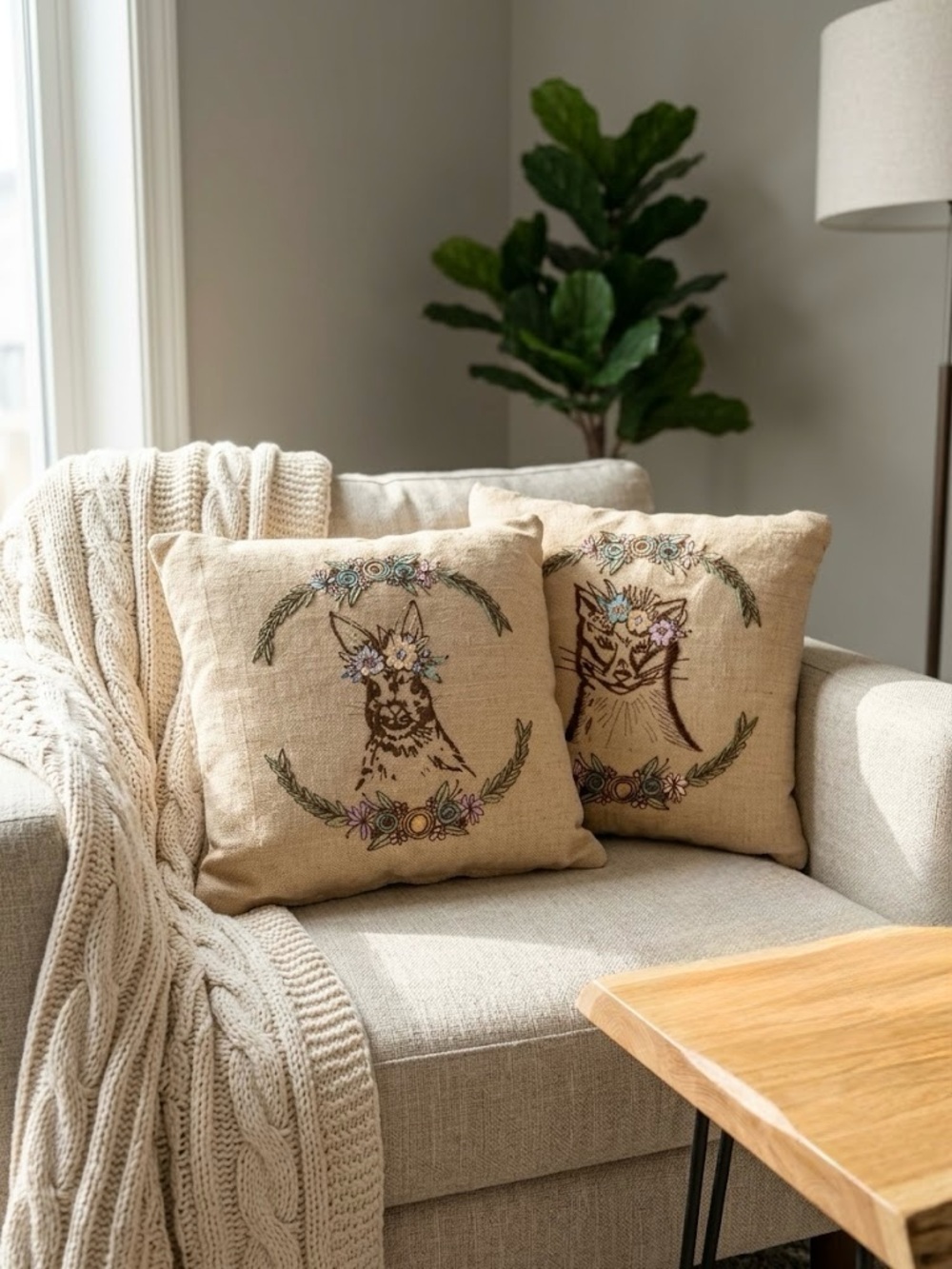 🆕 Celebrate Shop Forest Creature decorative accent throw pillows set of 2